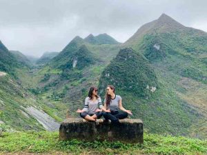 Trekking to remote mountain regions